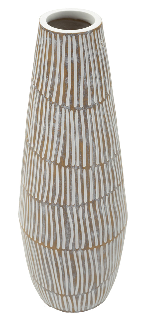 Mauro Ferretti vaas - Ø 17x47 cm - beige