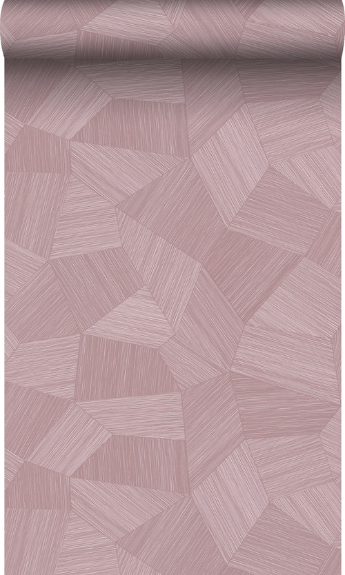 Origin Wallcoverings behang grafisch 3D motief lila paars - 50 x 900 cm - 348063