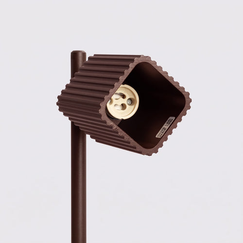 Sollux Lighting Tafellamp RAYO bruin - 14,5x14,5x43cm