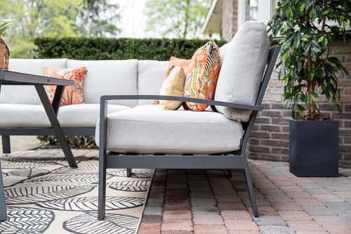 Garden Impressions Camilo lounge dining set 6-delig rechts - donker grijs