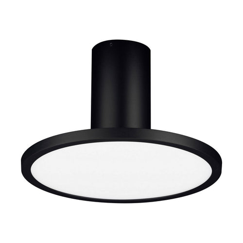 Nova Luce EKEI 20 cm geïntegreerde LED-plafondlamp, halfverzonken, zandkleurig zwart, LED 14W 1085lm 3000K