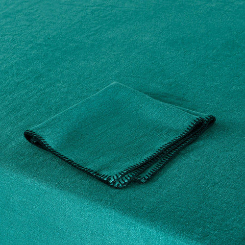 Madura Rechthoekig tafelkleed Nino lagune en zwarte slinger 140x250 cm
