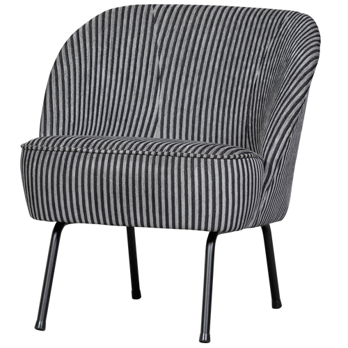 BePureHome fauteuil 3D Vogue - Streep - Midden Bruin - vtwonen shop