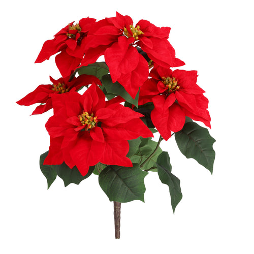 Maxifleur Poinsettia kerstster kunstplant 58cm