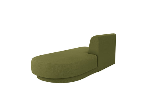 Micadoni - Module "Miley" 2 zitplaatsen, boucle donker olijfgroen - 90x158x70cm