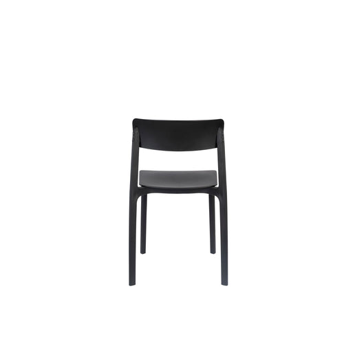 Housecraft Living Clive Tuinstoel/ Eetkamerstoelen Zwart - Set van 4