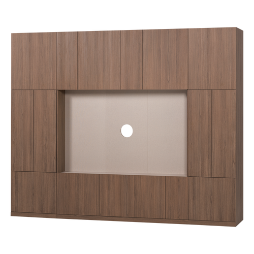 WOOOD wandkast combinatie 268 cm Build - Eiken Decor - Bruin - 215x268x41