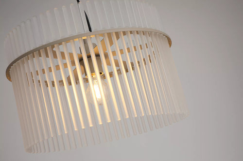 Searchlight hanglamp Swizzle - 1 lichts - 40  x 120   cm - beige
