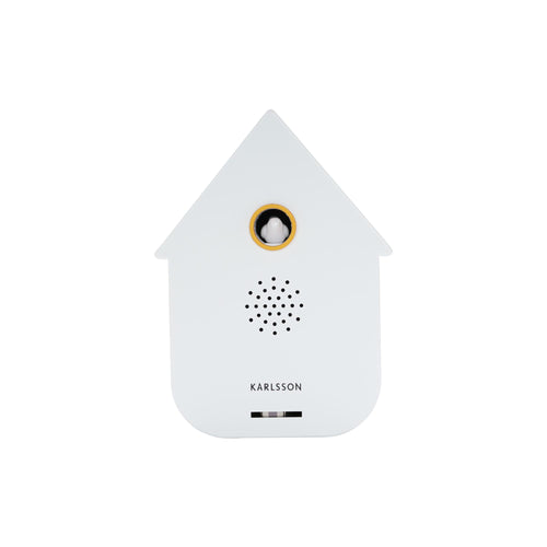 Karlsson ornament Sound Box Modern Cuckoo - wit - 12x7.5x11.5cm - Vaderdag - Vaderdagcadeau - Vaderdag cadeautje voor hem