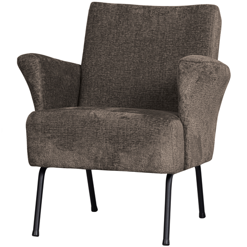 BePureHome fauteuil Muse - Polyester - Grijs/Bruin - 77x73x70 - vtwonen shop