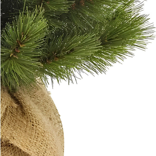 Triumph Tree Forest Frosted Kunstkerstboom H90 x D62 cm - Kunstboom in Jute Zak - Kunst Kerstboom voor Binnen - 106 Tips - Groen