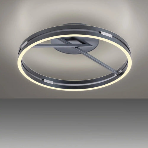 Neuhaus PURE plafondlamp Loop - 2 lichts - 60  x 17.8   cm - antraciet