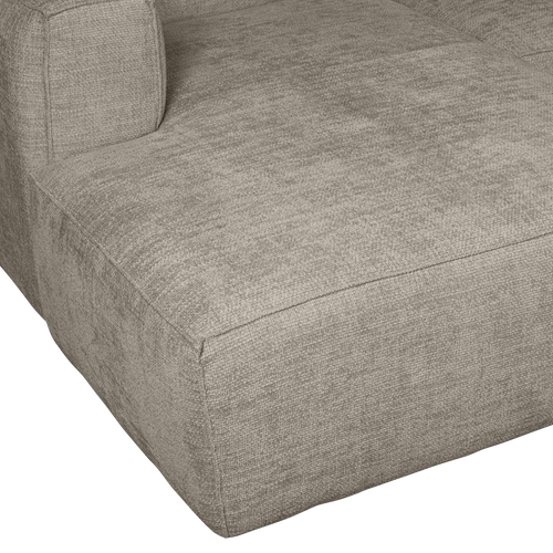 WOOOD chaise longue links Bean - Melange - Travertin - 73x254x178 - vtwonen shop