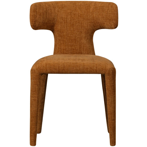 WOOOD eetkamerstoelen Permit - Polyester - Cinnamon - Set van 2