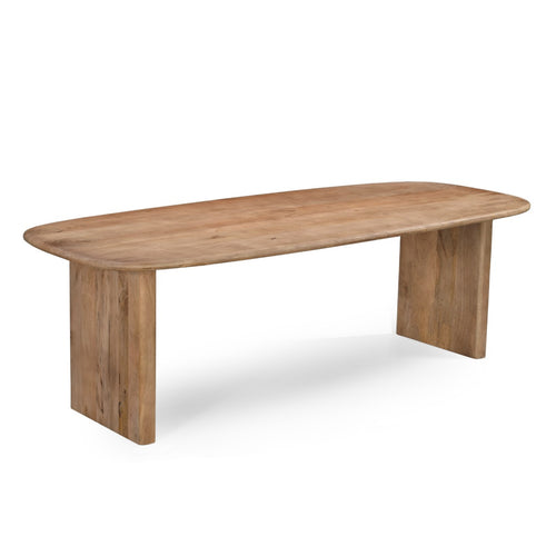 Giga Meubel Eettafel Gin Deens Ovaal - Mangohout - Naturel - 200x100x77cm - vtwonen shop