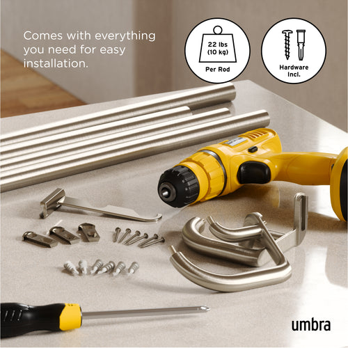 Umbra Twilight uitschuifbare dubbele gordijnroede - vtwonen shop