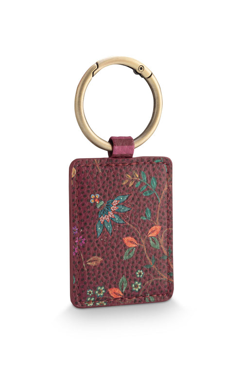 Pip Studio Reisset Flora Bangalore Mini Dames - Donkerroze - 10x7,5 cm / 4,5x10 cm