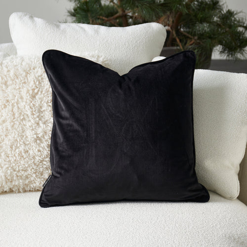 Rivièra Maison Aurora Pillow Cover 50x50 - Polyester - Zwart - vtwonen shop