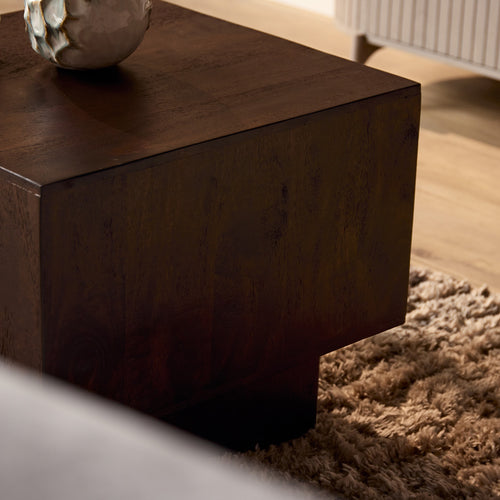 Starfurn Salontafel Livia - Vierkant Bruin Hout - 56x56x46cm
