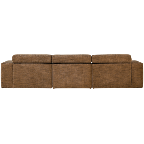 WOOOD chaise longue bank links Novi - Polyester - Karamelbruin Melange - vtwonen shop