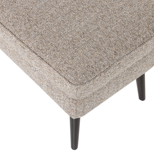 WOOOD hocker Rocco - Geweven Stof - Bruin Melange - 47x77x51