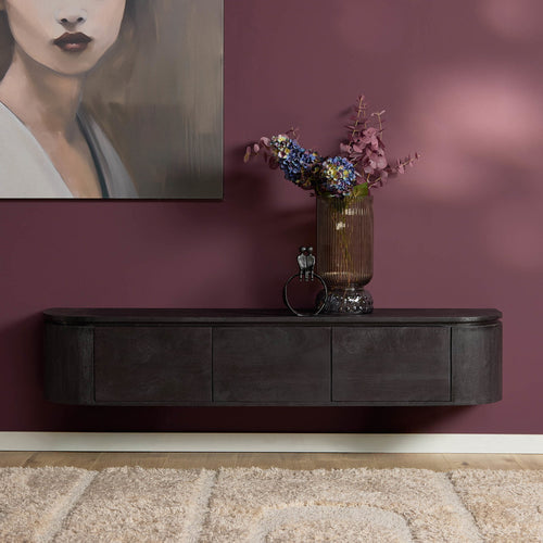 Starfurn Tv-meubel Excellent - Zwart Hout - 160x35x30cm