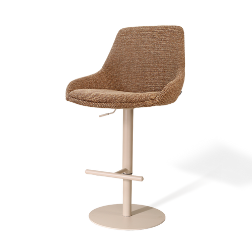Nolon Niva-Isa tulp barkruk bruin blend verstelbaar - beige poten