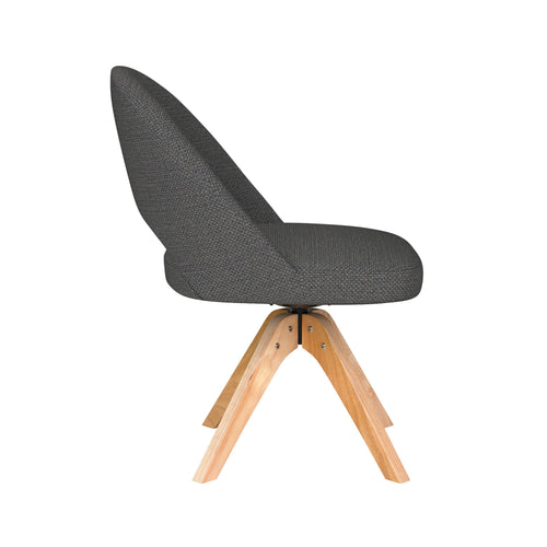 Housecraft Living Mick Eetkamerstoel Draaibaar Hout Grijs