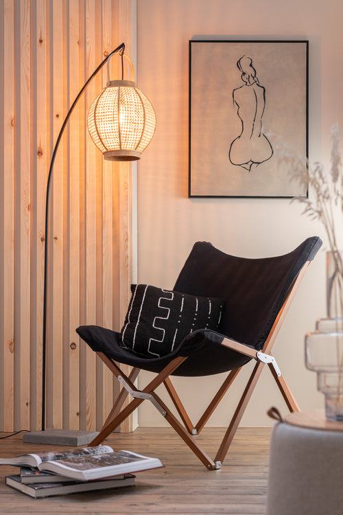 J-Line lantaarn - bamboe - naturel - vtwonen shop