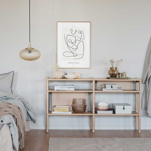 Rowico Home Holton Hoge Houten Wandkast - B 140 cm - Naturel - vtwonen shop