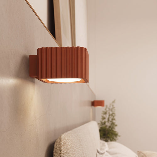Sollux Lighting Plafondlamp RIFF 1 rode oker Gx53 - 10x10x6cm