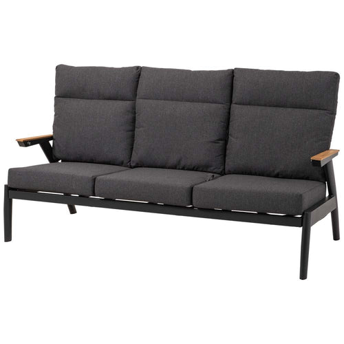 Lesli Living loveseat Florence - zwart - 190x84x94cm
