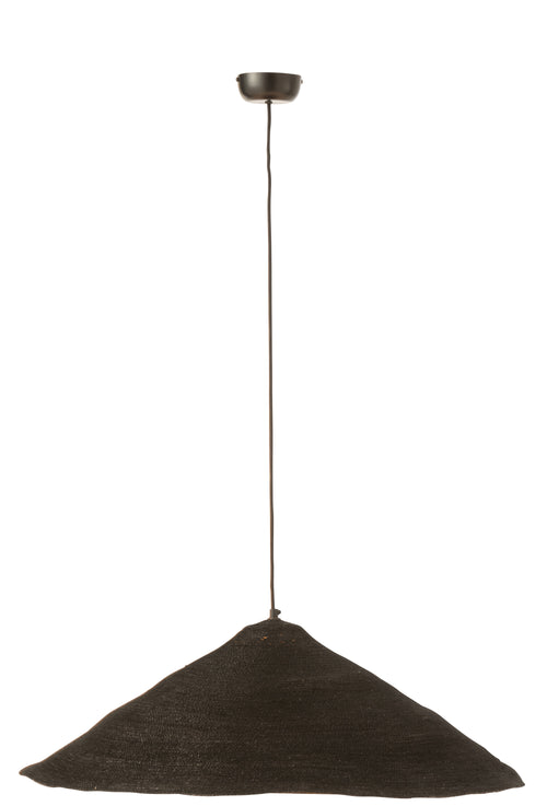 J-Line hanglamp Hoed Moonj - gras - zwart - large