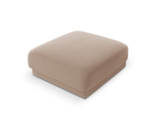 Micadoni Poef Miley flueel, cappuccino - 90x90x40cm