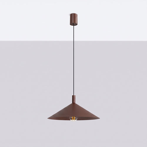 Sollux Lighting Hanglamp NOX 40 bruin - 40x40x135cm
