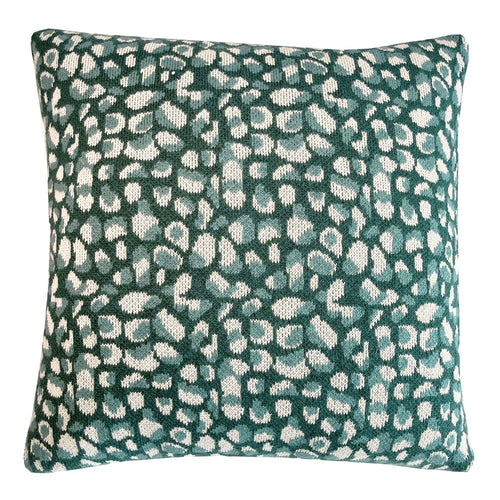 Malagoon kussen Primitive dot - groen - 50x50cm 100% organisch katoen
