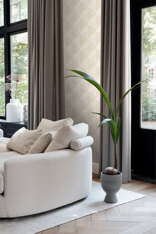 Origin Wallcoverings behang 3D-motief lichtbeige - 0.53 x 10.05 m - 347935 - vtwonen shop