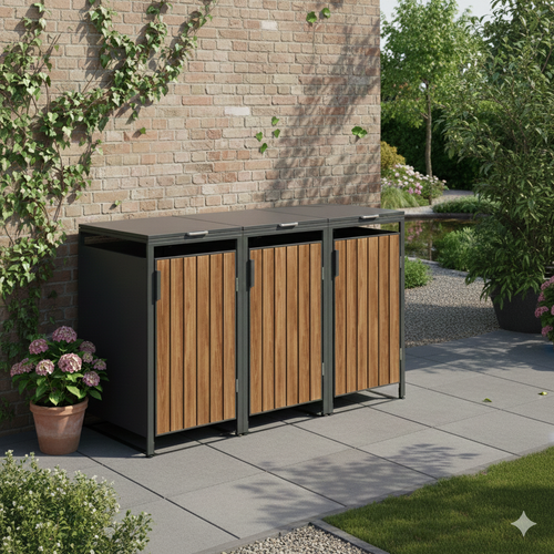 Garden Impressions containerbox BinPort dubbel - light teaklook