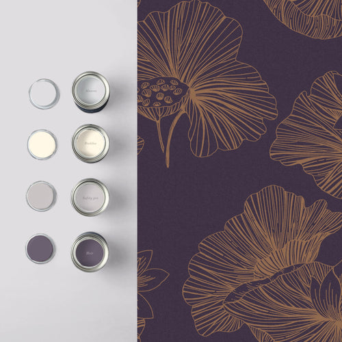 Graham & Brown Vliesbehang - Lotus Plum - 10mx53cm