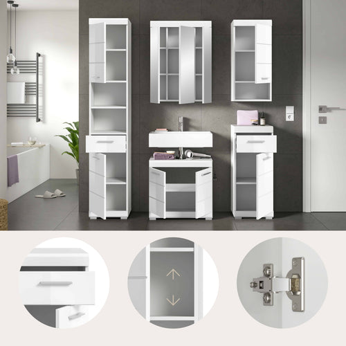 Furnilux Scout 5-Delige Badkamercombinatie - 134cm x 191cm x 34cm