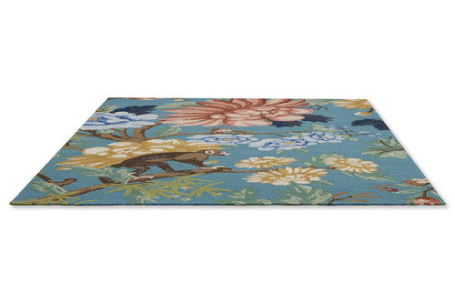 Wedgwood Saphire Garden Teal outdoor 438708 250x350 cm - vtwonen shop