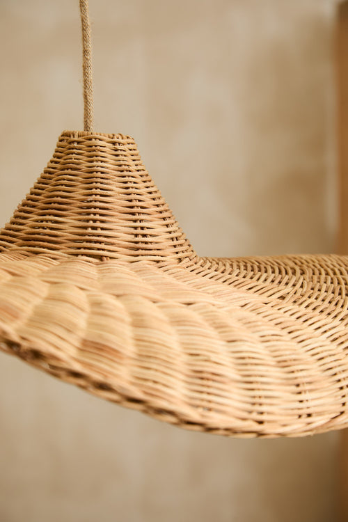 Calma House Plafondlampenkap Salakot - Naturel - Diam. 50x20