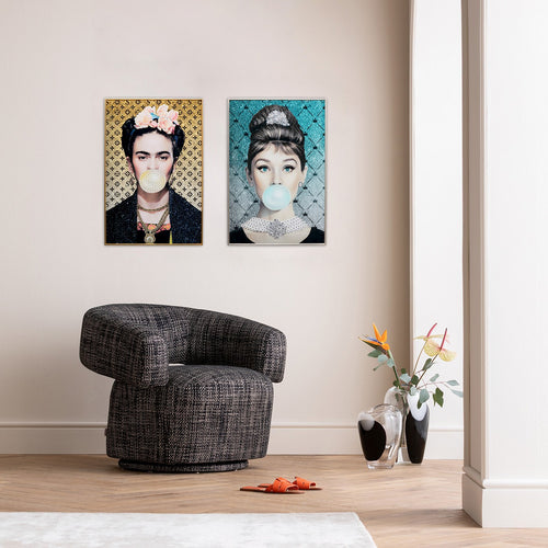 Kare Design Schilderij artiest chewing-gum 40x50cm