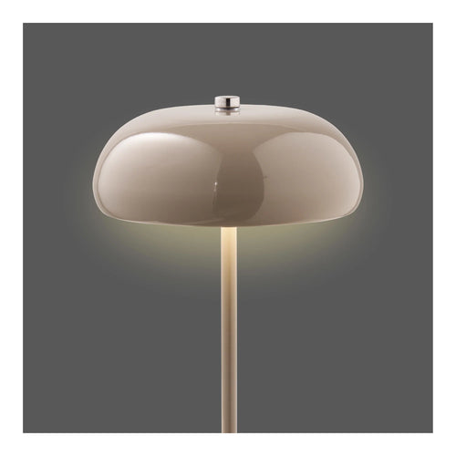 Artichok Marise metalen oplaadbare tafellamp taupe Ø16