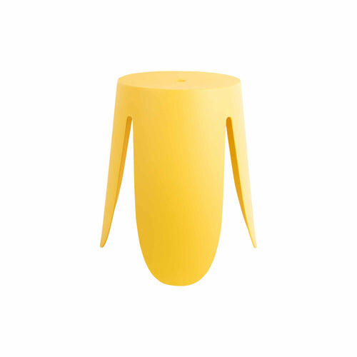 Leitmotiv poef Stool Ravish - geel - Ø43cm - vtwonen shop