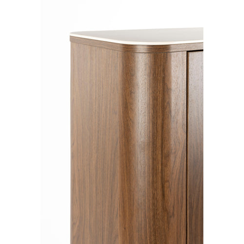 Housecraft Living Almira Kast Hout/ Marmerlook Walnootkleur - Bruin