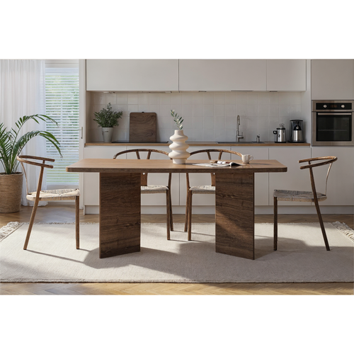 Calicosy - Eettafel zonder verlengblad - Travertijn - 90x180x77 cm