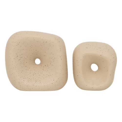 Urban Nature Culture decoratieve object Fratelli, set of 2 Almond - 18.3x12.7x17.6cm - vtwonen shop