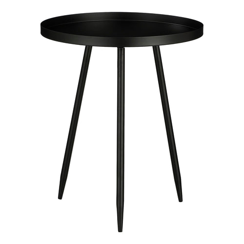 Mica Decorations Flores Bijzettafel - H49 x Ø42 cm - Metaal - Zwart