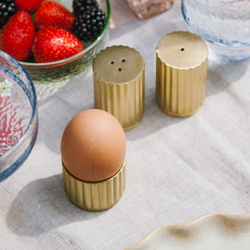 Brût Homeware | Eierdopjes messing | set van 2 | Eierhouders
